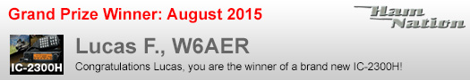 Ham Nation winners August 2015