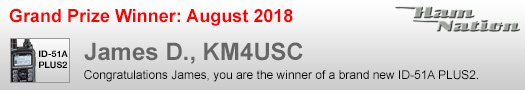 Icom / Ham Nation Winner August 2018
