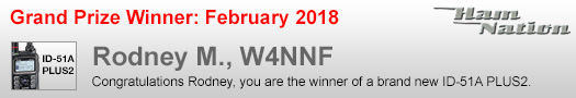 Icom / Ham Nation Winner February 2018