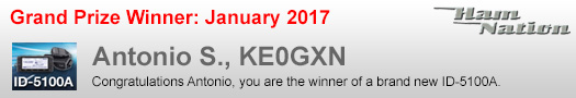 Icom / Ham Nation Winner January 2017