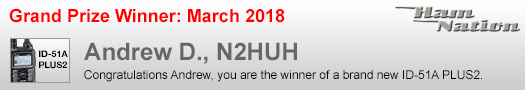 Icom / Ham Nation Winner March 2018