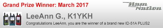 Icom / Ham Nation Winner March 2017
